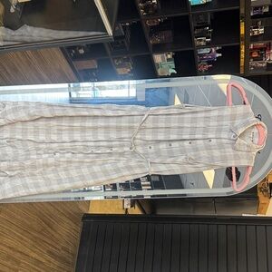 BB Dakota Gray Plaid Sleeveless Dress